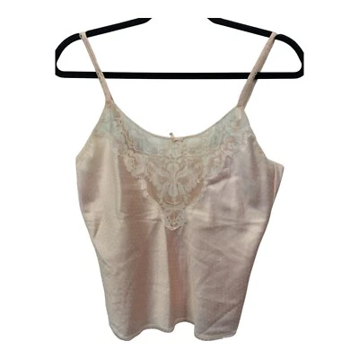 Camisola Warners Floral Encaje Ribete Rosa Mujer Talla 34 Correa de Espagueti Ajustable Foto 1 de 4