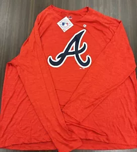 Atlanta Braves 4x New With Tags Majestic Long Sleeve - Picture 1 of 10