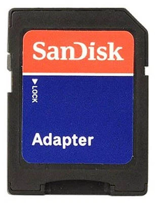 SanDisk MicroSD Micro SD to SD HC SDHC Adaptor Memory Card Adapter Reader NEW - Image 1 of 2