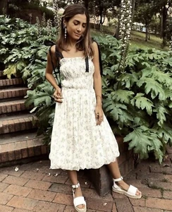 Brock Collection x H&M Dress NEW WITH TAGS Size M Floral BLOG FAVE Strappy Tie - Foto 1 di 21