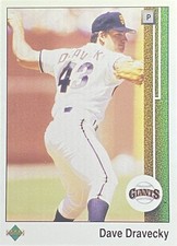 1989 Upper Deck #39 Dave Dravecky San Francisco Giants Baseball Card