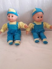2 bambole vintage IL PICCOLO MONELLINO FUNZIONANTE COMPLETI DI SCATOLA