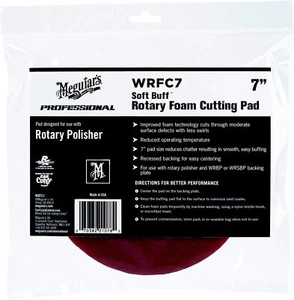 TAMPONE PER PASTE ABRASIVE MEGUIAR'S PROFESSIONAL WRFC7 7" SOFT BUFF - Imagen 1 de 2