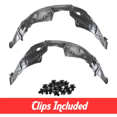 Front Fender Liner Set w/ Clips For 2009-2012 Toyota Venza TO1249157 TO1248157 Foto 1 de 4