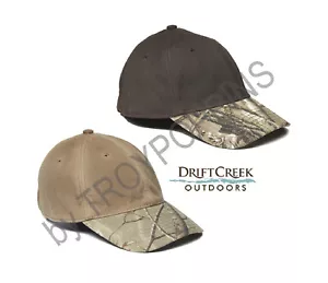 1-DRIFT CREEK OUTDOOR COPRICAPO CAPPELLO BIGHORN IMPERMEABILE PANNO AD OLIO CON FATTURA MIMETICA - Foto 1 di 9