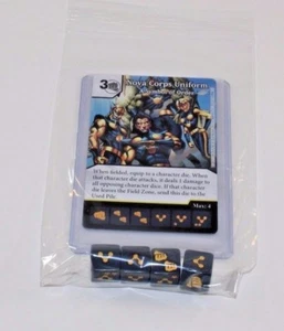 Marvel Dice Masters Guardians of the Galaxy NOVA CORPS UNIFORM RARE Set + 4 dice - Picture 1 of 1