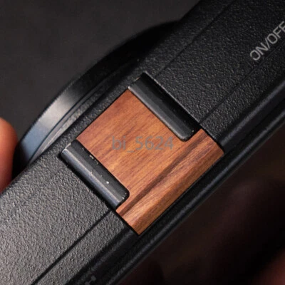 Wood Ebony Camera Hot Shoe Cover Protect Dustproof Cap For Ricoh GR3 GR3X GRIIIX - Image 1 of 4