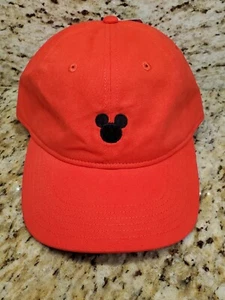 Disney Mickey Mouse Dad Hat Cap Red black Baseball Adjustable New  - Picture 1 of 7