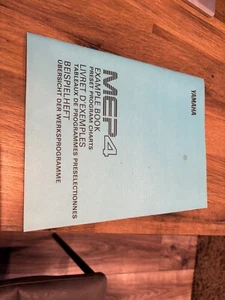 Procesador de eventos Yamaha Midi MEP4 libro de ejemplos manual gráficos de programas preestablecidos - Imagen 1 de 5