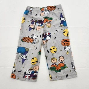 Pantaloni pigiama Halloween Peanuts bambino taglia 2T elastico in vita pull on - Foto 1 di 3
