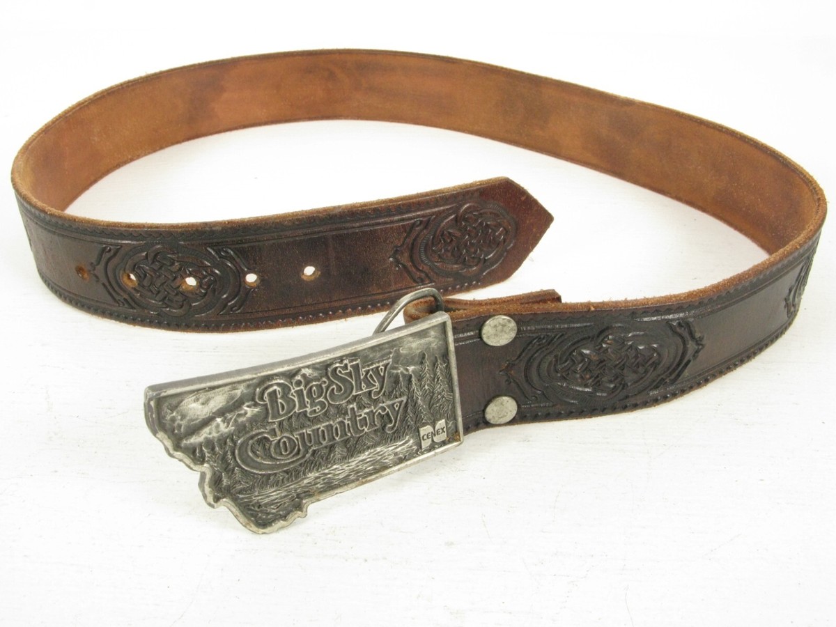 Bergamot Brass Works Leather Vintage Belt Buckles for sale Bergamot Brass Works Leather Vintage Belt Buckles for sale
