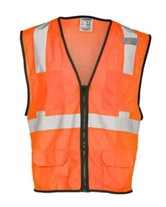 🔥 Kishigo Economy Mesh 6-pocket Vest Reflective Safety Up To XL 1191-1192 - Picture 1 of 7