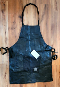 Leather Works Black Apron With Tags Four Pockets #A27