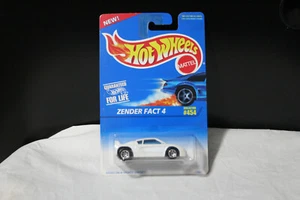1995 NEW IN BOX HOT WHEELS ZENDER FACT 4 7 SPOKE WHITE #454  - Picture 1 of 2