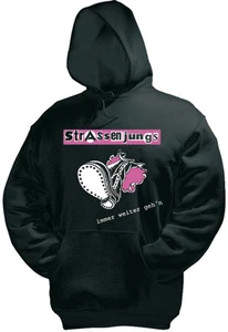 STRASSENJUNGS Immer weiter geh´n  Kapuzenpullover, schwarz - Bild 1 von 1