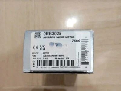 Ray-Ban Aviator Mirror RB3025 58 14 Occhiali da Sole - Argento - Immagine 1 di 4