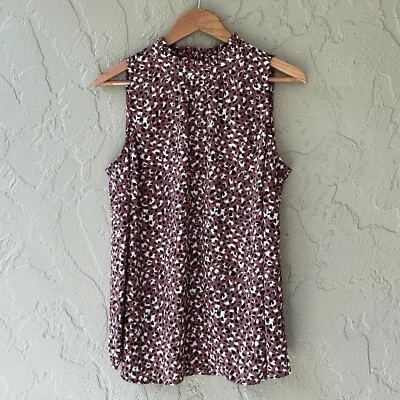 Top Torrid Para Mujer 00 Mediano Grande Multicolor Georgette Sin Mangas Cuello Simulado Nuevo con Etiquetas Foto 1 de 4