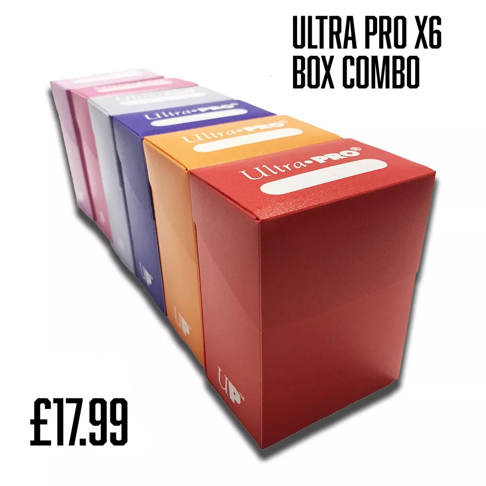 ULTRA PRO TRADING CARD DECK BOX 6 BOX COMBO - MTG Yugioh POKEMON HOLDS 80 CARDS - Image 1 of 2