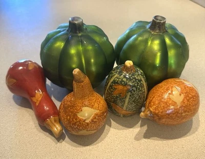 Juego de 6 tazones de mesa de cerámica para calabazas y calabazas, otoño, Halloween, acción de gracias Foto 1 de 4