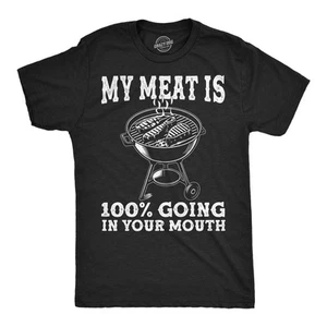 Camisetas divertidas para hombre My Meat Is 100% Going In Your Mouth Sarcastic Fourth - Imagen 1 de 7
