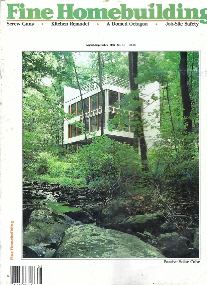 Fine Homebuilding Magazine August/September 1986 Passive-Solar Cube Screw Guns - Image 1 of 1