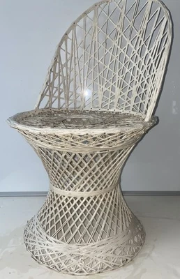 Silla infantil Russell Woodard vintage hilada de fibra de vidrio Foto 1 de 4