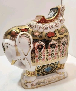 Rara Royal Crown Derby Signature Edition per Gumps Elephant 4/100 Hugh Gibson - Foto 1 di 24
