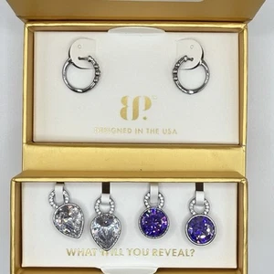 Bomb Party Charming Hoops - A Modern Queen ER67918 - Hämatit Beschichtung - Bild 1 von 5