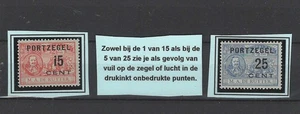 Nederland P40, P41   De Ruyter Port met puntjes in cijfer MH/ongebr CV 50+ € - Imagen 1 de 1