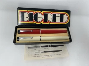 Parker Big Red Soft Tip E Crema Pallina Confezione Doppia Con Scatola - Foto 1 di 5