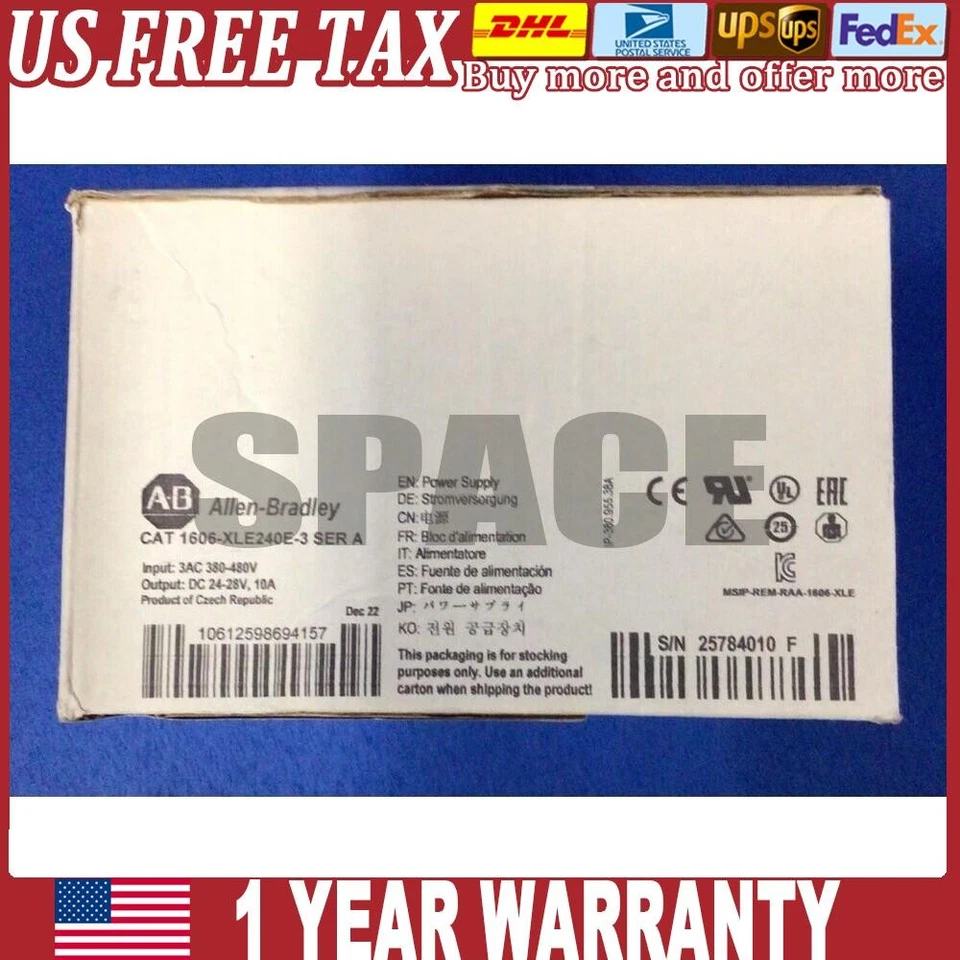 Allen Bradley 1606-XLE240E-3 Power Supply Brand New in Box US Free Tax - Image 1 of 4