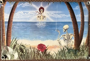 Vintage Grateful Dead Sunshine Daydream Poster 83 Gary Kroman Relix 22x34 80er - Bild 1 von 10