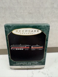 Locomotive & Tender`1999`Miniature-Norfolk/Western Series-Hallmark Ornament- NOS - Picture 1 of 3