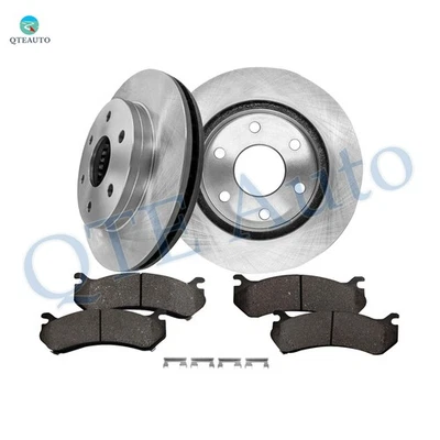 6 Front 305mm Brake Rotors-Ceramic Brake Pad Kit To 2007 GMC Sierra 1500 Classic - Image 1 of 4