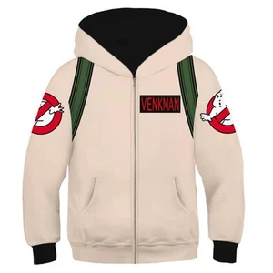 Kids Ghostbu Cosplay Hoodie Sweatshirt Jacket Coat Jumper 3D Hooded Children Boy - Picture 1 of 2
