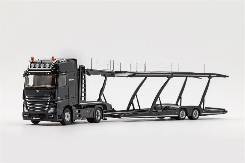 GCD 1:64 MB Actros Double Deck Trailer Black LHD Diecast Model Car - Image 1 of 1