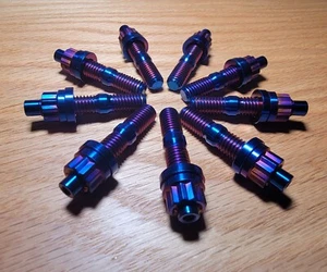 M8x1.25mm Honda / Acura Titanium B/D/F/H Series Intake Exhaust Manifold Stud Set - Picture 1 of 4