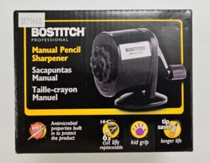 Bostitch Professional Metal Antimicrobial Manual Pencil Sharpener (MPS1BLK) - Picture 1 of 3