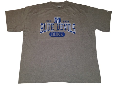 Russell Athletic Duke Blue Devils T-Shirt Logo Tee Mens Big and Tall Shirt Cover