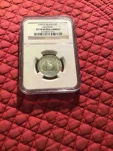 1999s Georgia Silver Statehood Quarter NGC PF 70 Ultra CAMEO - Picture 1 of 2