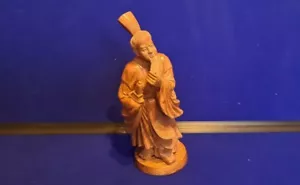 Early 20th Century Chinese Wooden Carved Figure 23.5 cm tall - Picture 1 of 12