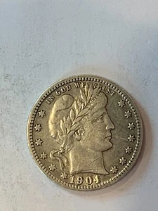 1904 Barber Quarter - Picture 1 of 2