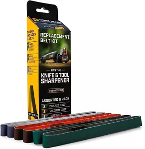 Official Work Sharp Knife & Tool Sharpener Assorted Replacement Belt Kit - Picture 1 of 12