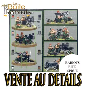 Warhammer 40000 Catachan Heavy Weapon team vente au détails rabiots Bitz Sprue - Picture 1 of 23