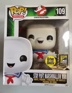 Funko Pop! Ghostbusters Stay Puft Marshmallow Man #109 GITD SDCC 2014 2500 hecho - Imagen 1 de 21