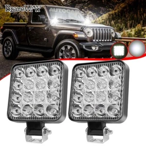2X 4" LED Work Lights Bar SPOT Pods Fog Driving Lamp 4WD Offroad ATV SUV UTV 12V - Picture 1 of 9