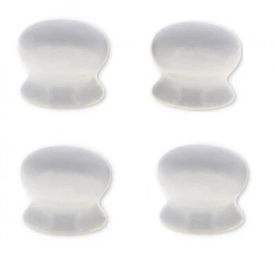 4 X White Ceramic Classic Door Knobs Kitchen Bedroom Cupboards 38mm - Image 1 of 4