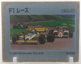 F1 Race #17 Family Computer Card Menko Amada Famicom Konami 1985 Vintage Japan C