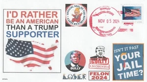 I'D RATHER BE AN AMERICAN Than a Trump Supporter- ELECTION DAY CANCEL-(FDC)-DWc - Picture 1 of 1