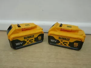 DeWalt DCB184 18 V 5 Ah XR Li-Ion Batterien x 2 - Bild 1 von 2